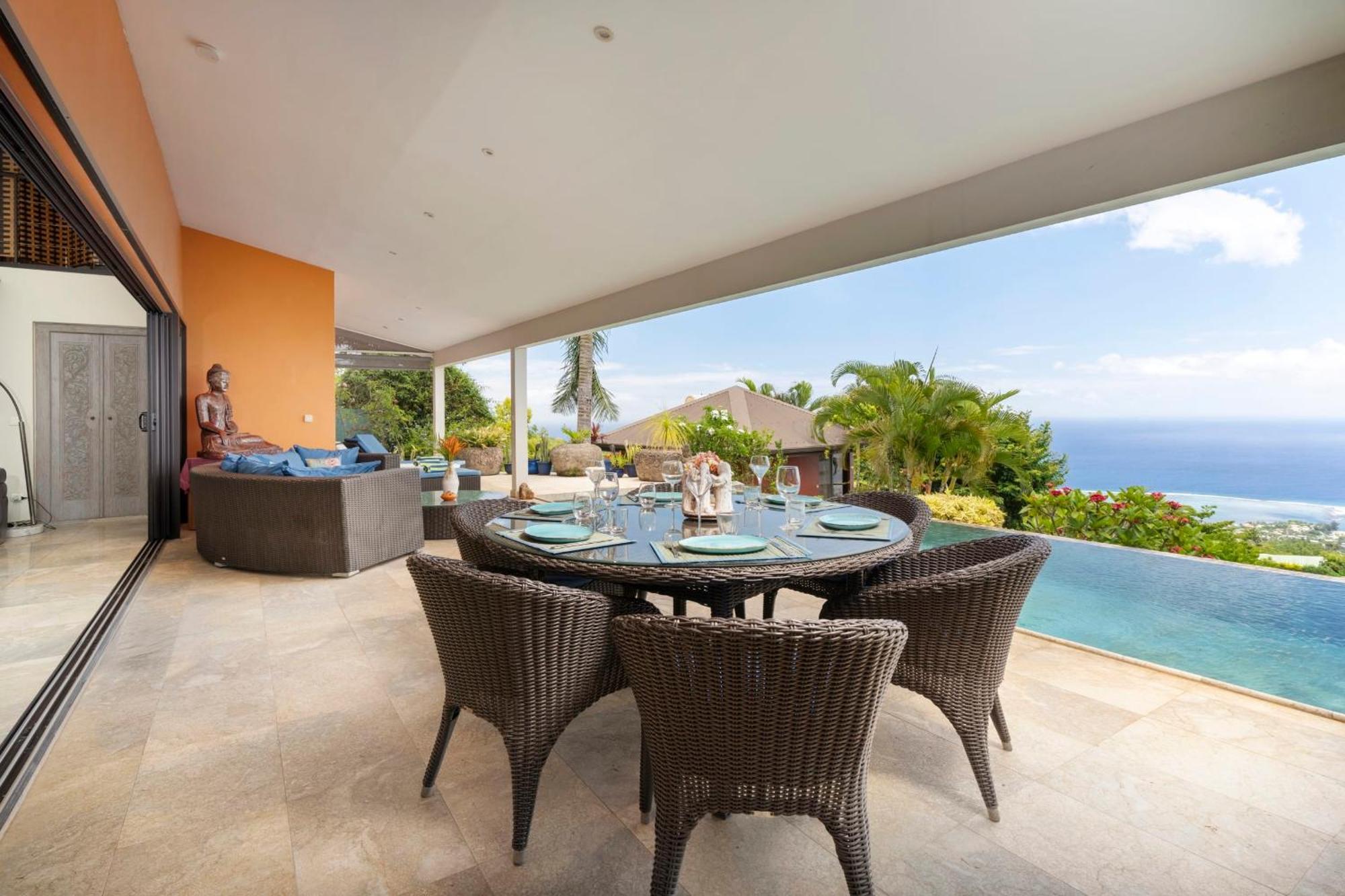Magnifique Villa Vue Mer Exceptionnelle - Ireina Punaauia  Εξωτερικό φωτογραφία