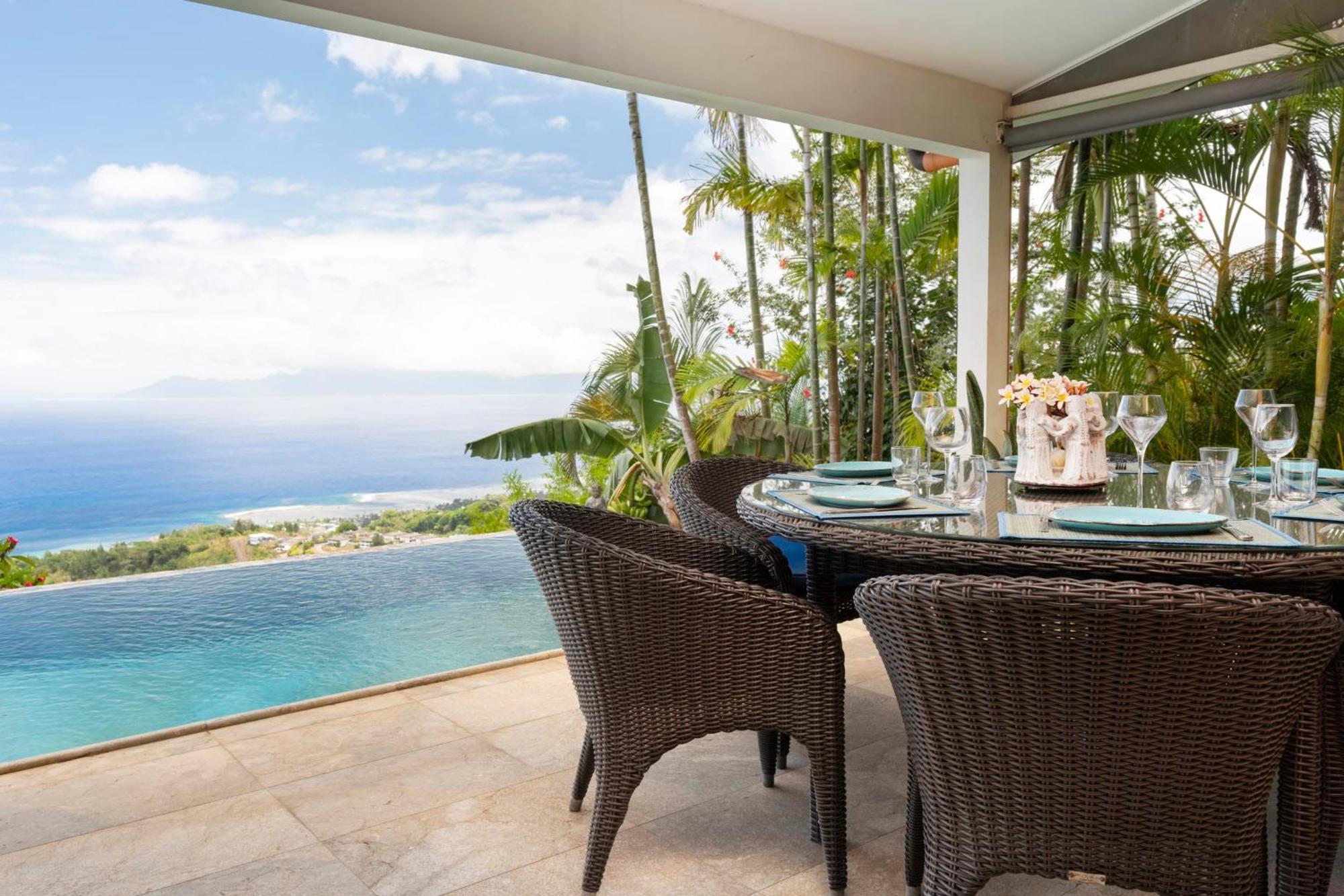 Magnifique Villa Vue Mer Exceptionnelle - Ireina Punaauia  Εξωτερικό φωτογραφία